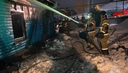 Двое взрослых и ребенок погибли при пожаре в частном доме в Барнауле