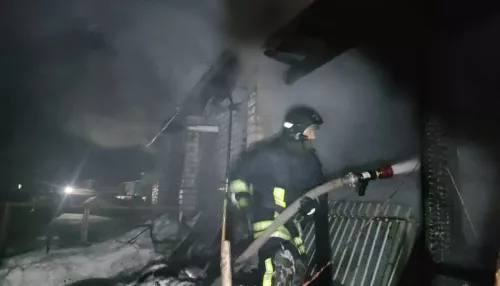 Серьезный пожар из-за печки произошел в пригороде Барнаула