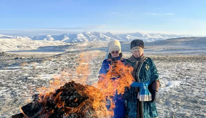 В селе Республики Алтай провели обряд, связанный с праздником Чага-Байрам. Фото