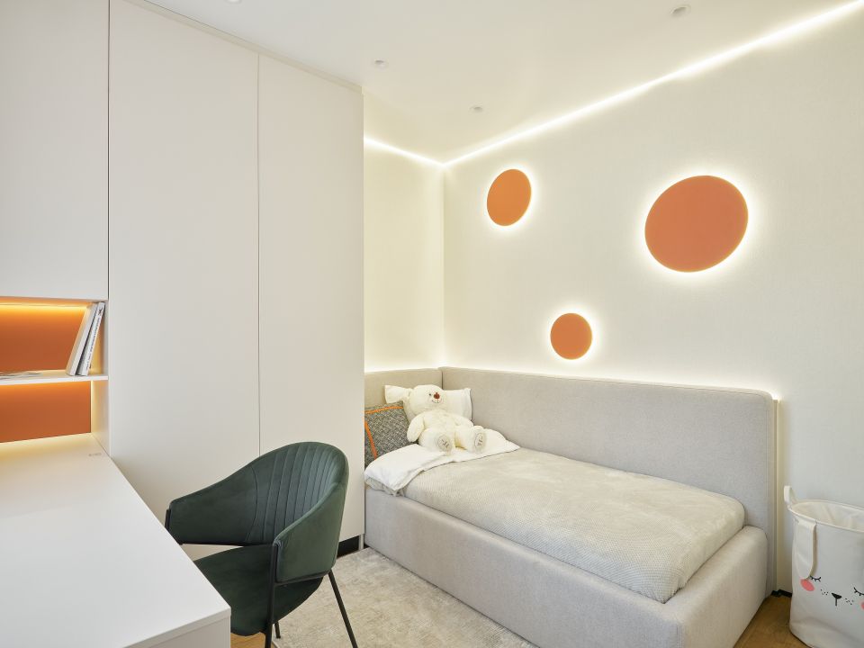 Интерьер семейных квартир в зеленом квартале "Вышка" на Горе