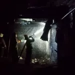 В Республике Алтай случился крупный пожар: горели дом, баня и хозпостройки