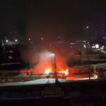 Трамвайный вагон загорелся в барнаульском депо № 3