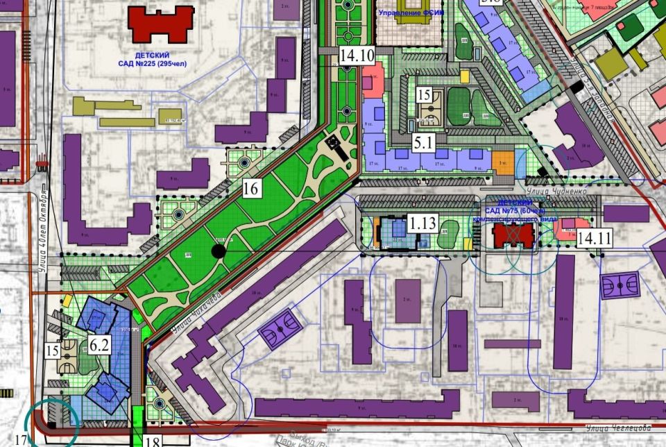 Проект планировки микрорайона Поток в Барнауле