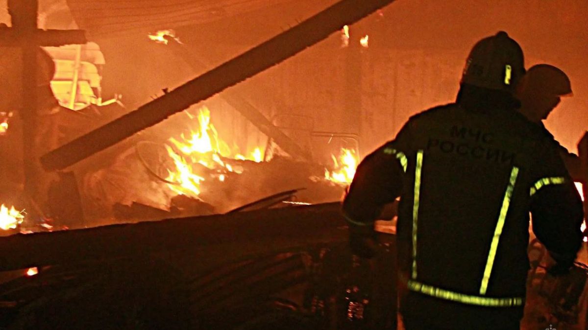 Пожар в селе Северное