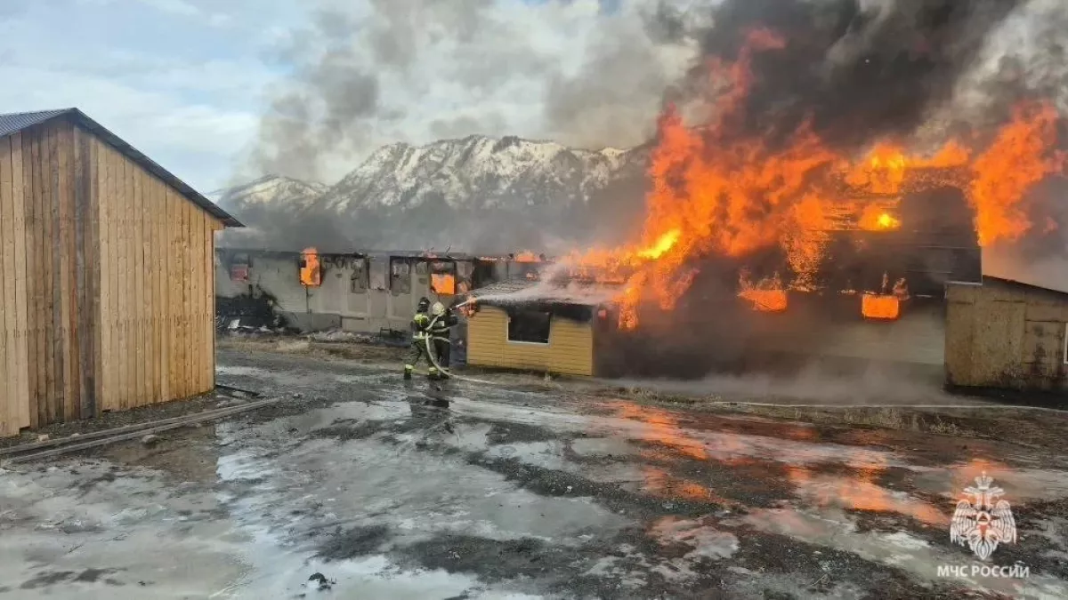 Пожар на территории Аносинского сельского поселения