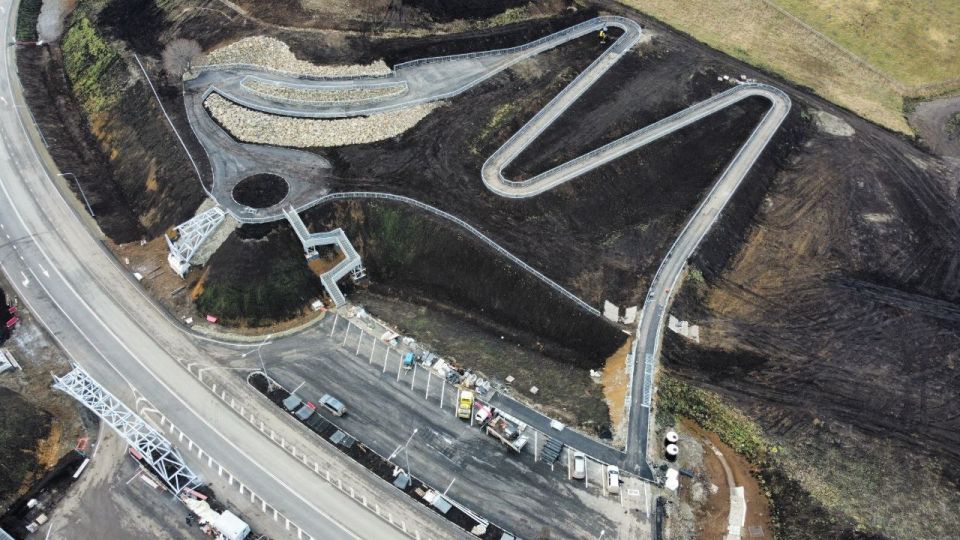 Строительство виадука и смотровой площадки на Бирюксинском перевале