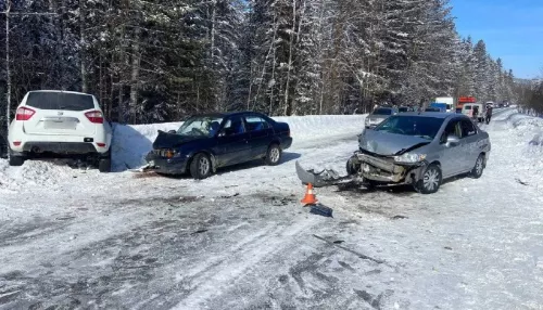 Водитель Honda Fit устроила жесткое массовое ДТП в Республике Алтай