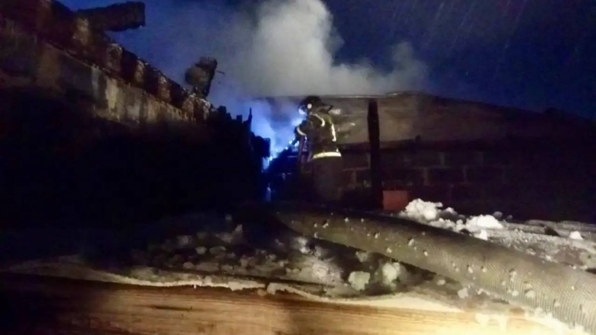 Пожар в Павловском районе