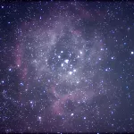 Барнаульский астрофотограф снял эффектную туманность Розетка