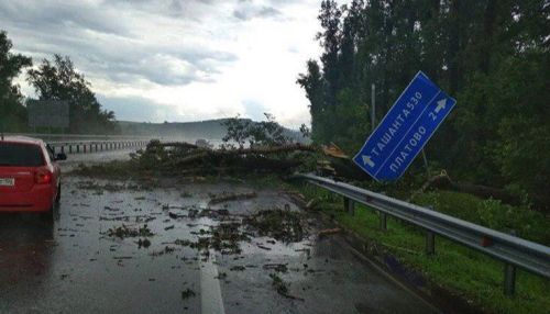 Мощный ливень затопил улицы в Горно-Алтайске