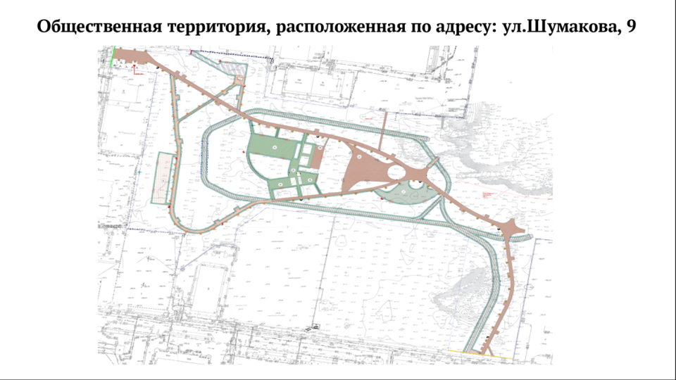 План благоустройства территории на улице Шумакова
