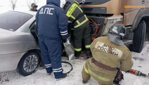 Один человек погиб, еще двое пострадали в ДТП с фурой в Алтайском крае