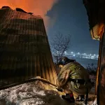 В селе Республики Алтай сгорел частный двухэтажный дом