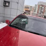 Подарок на 8 Марта: жительнице Барнаула разбили автомобиль, выбросив мусор из окна