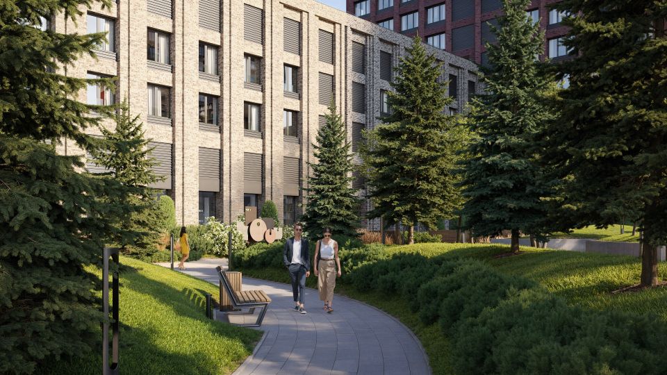 Благоустройство резиденций "Сахаров Парка". Визуализация проектных решений