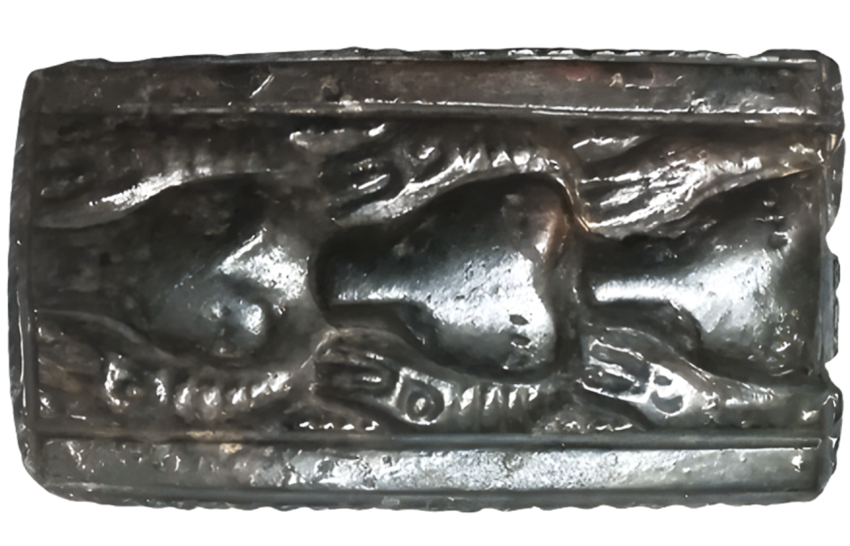 Бронзовая бляха  