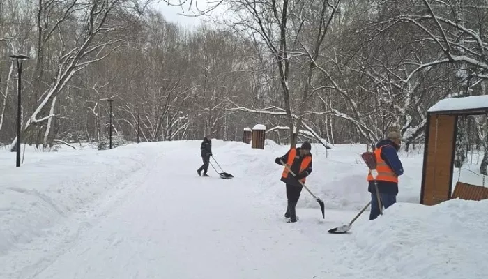 Дорожные и коммунальные службы в усиленном режиме откапывают Барнаул из-под снега