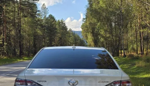 Жемчужно-белую иномарку в люксовой комплектации продают в Горно-Алтайске. Фото