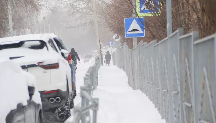 Прячется за гаражами: как выглядит микрорайон Мирный в Барнауле. Фоторепортаж