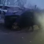 Жесткое ДТП произошло утром 19 марта в Барнауле. Видео