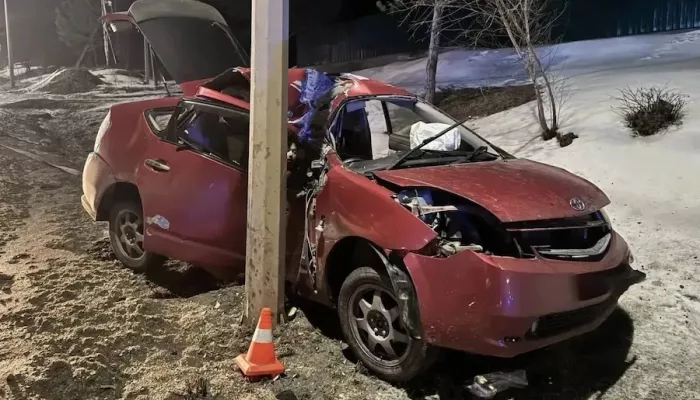 Водитель из Монголии разбился в ДТП со столбом в Манжероке