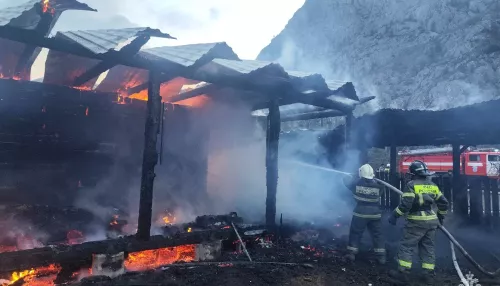 В селе Еланда Республики Алтай произошел крупный пожар