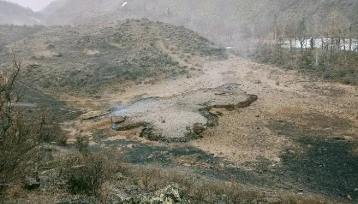 В Республике Алтай устранили задымление на месте старой животноводческой стоянки