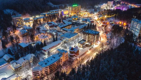 Как выглядит главный курорт Алтайского края с высоты птичьего полета. Фото