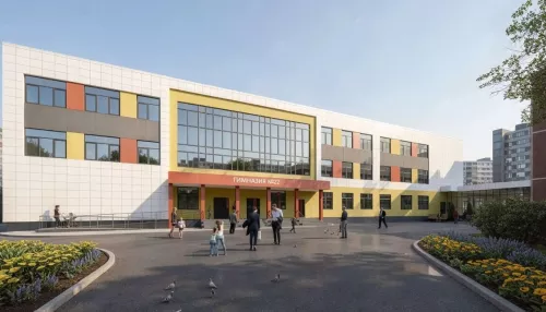 Гардероб, буфет и студии. Какой будет пристройка к школе за счет строителей Барнаула