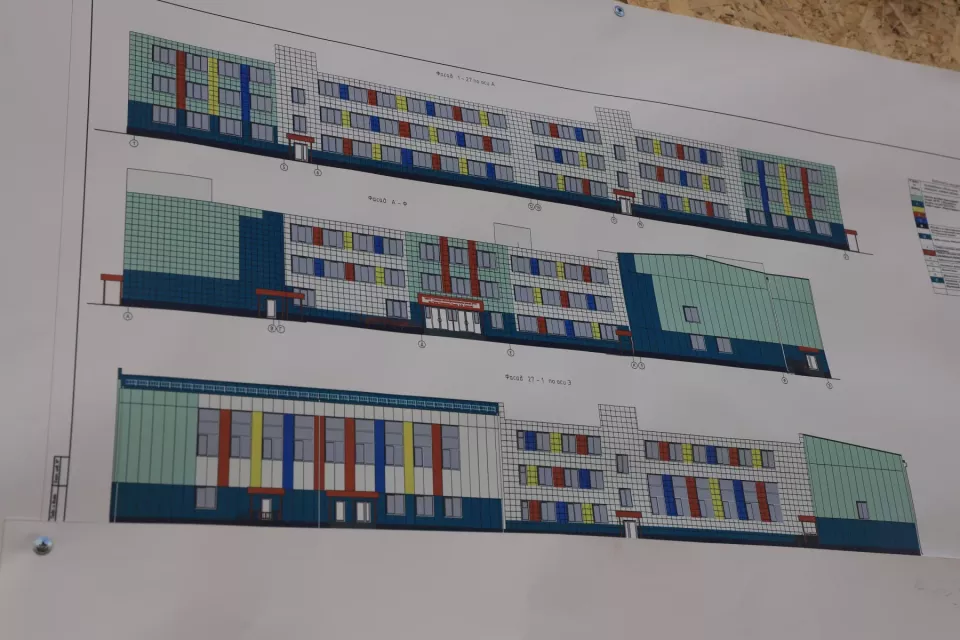 Строительство здания школы №31 в Бийске