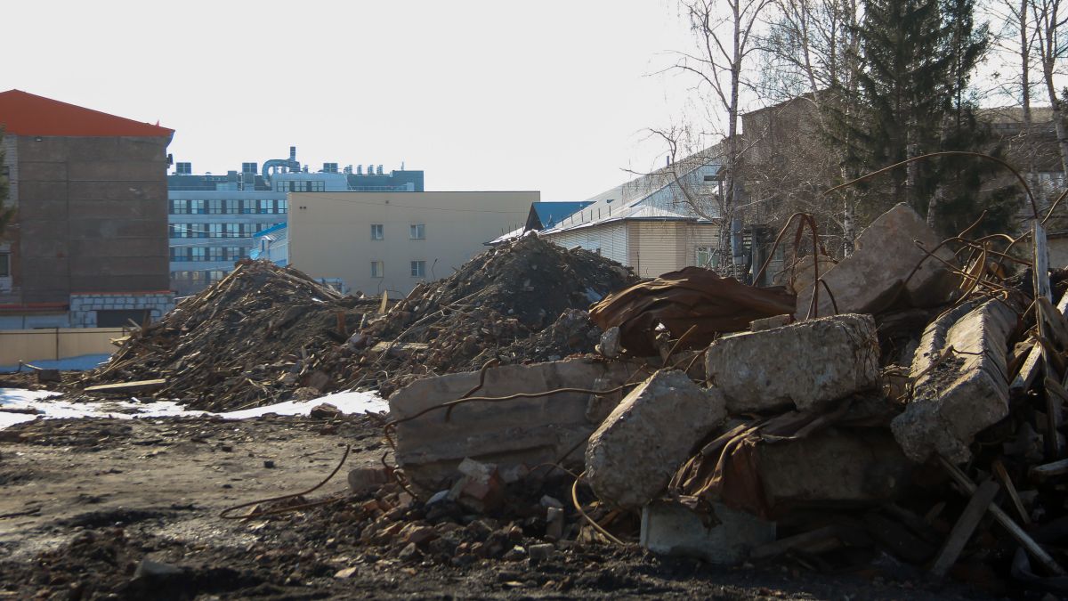 Территория бывшего Барнаульского радиозавода. Апрель 2026 года