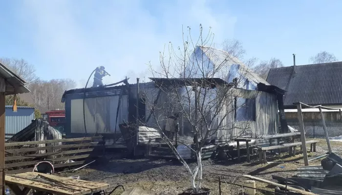 В доме многодетной семьи из алтайского села произошел пожар