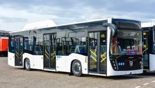 В Барнауле на маршруте №55 тестируют новый газомоторный автобус