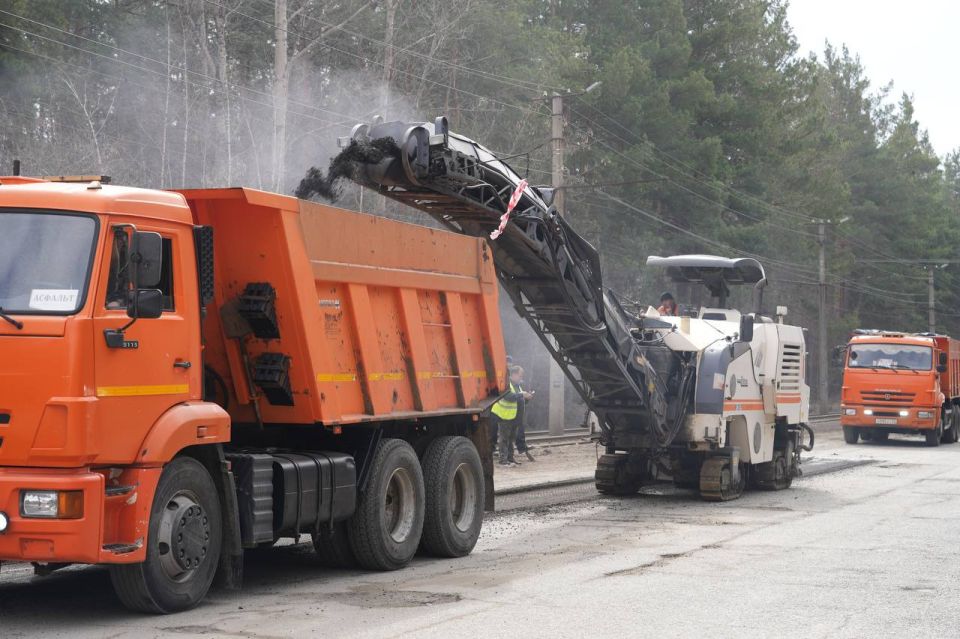 Ямочный ремонт дорог в Бийске