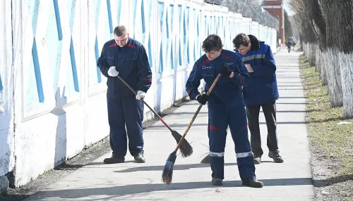 Восемь тысяч барнаульцев вооружились метлами и вышли на уборку города. Фоторепортаж