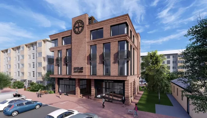 Этаж в новом бизнес-центре с часами продают в Барнауле за 60 млн рублей. Фото