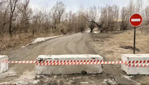 В барнаульском Затоне запретили проезд на остров Шубинский