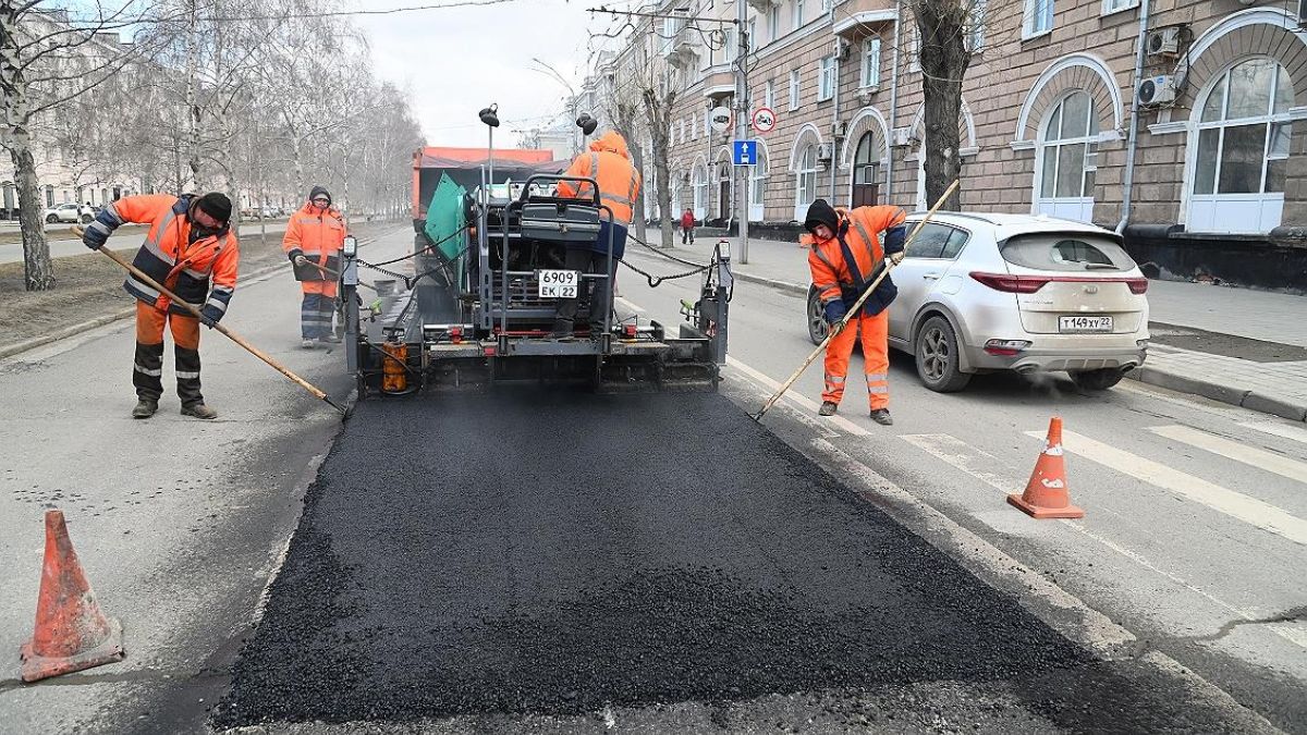 Ремонт дорог в Барнауле