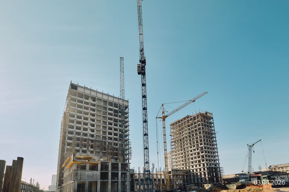 Строительство премиальных резиденций "Сахаров Парк". Апрель 2026 года