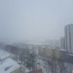 Внезапный снегопад накрыл Новосибирск 17 апреля. Фото