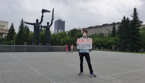 Одиночные пикеты за ввод режима ЧС проходят в Сибири