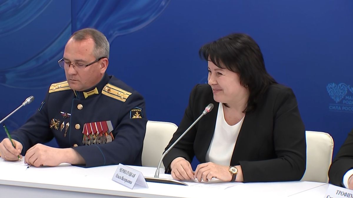 Ольга Чернолуцкая на встрече с президентом