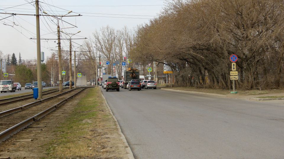 Улица Попова в Барнауле. Апрель 2026 года