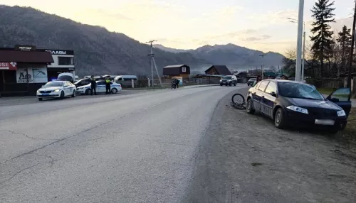 В Республике Алтай двое велосипедистов выехали на дорогу и попали под машину