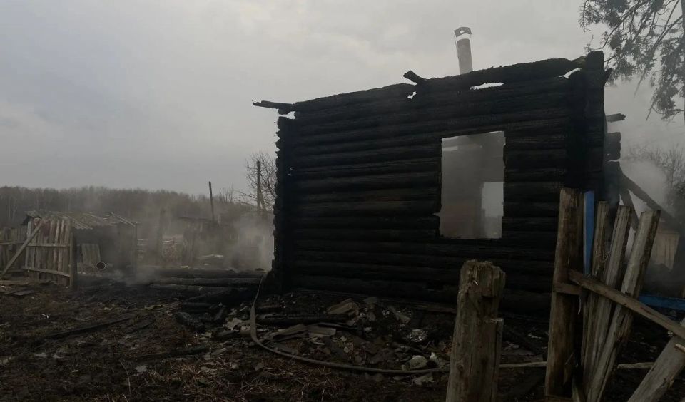 Пожар произошел в деревне Колбаса Кыштовского района