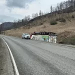 Грузовик с жителем Монголии опрокинулся на крышу в Республике Алтай