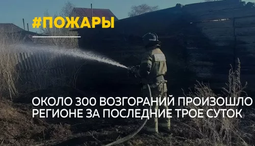 В Алтайском крае за три дня произошло около 300 пожаров
