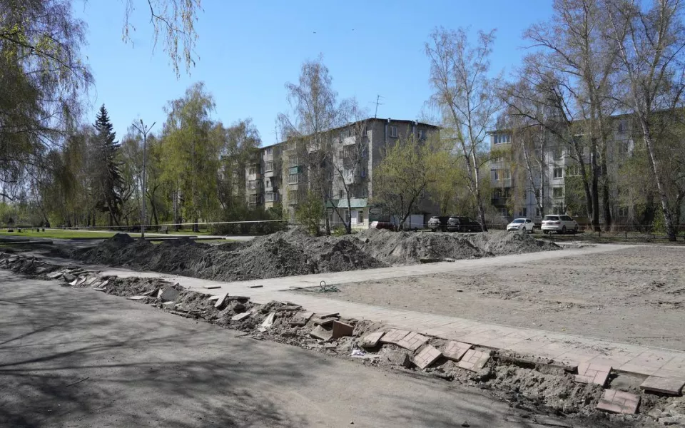 В Бийске началось преображение Бульвара 50-летия ВЛКСМ