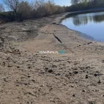 Озеро утекло из-за прорыва трубы в селе Березовка Алтайского края