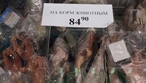 На корм животным: барнаульцев возмутила табличка в супермаркете